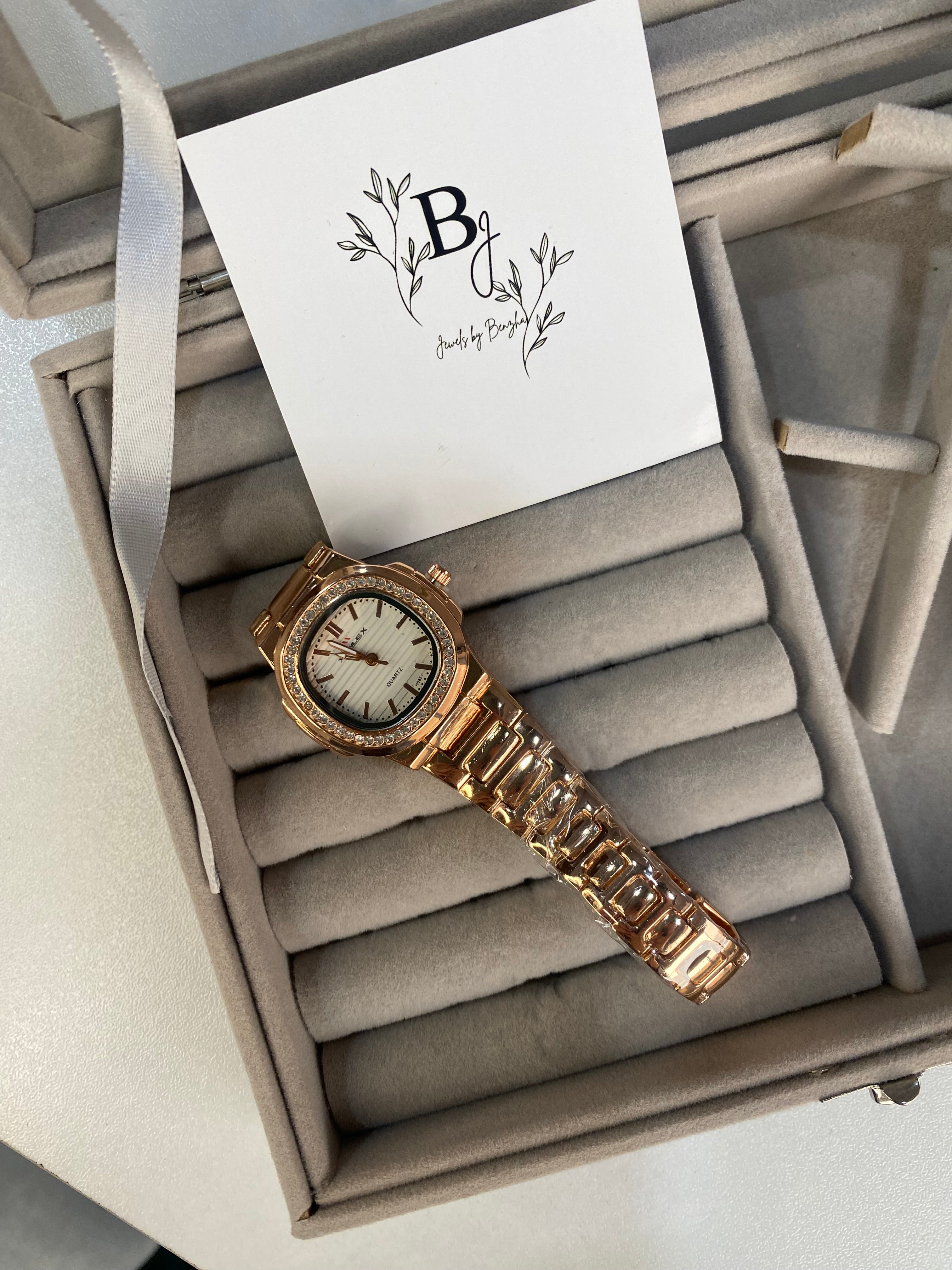 Copper With White Dial Watch