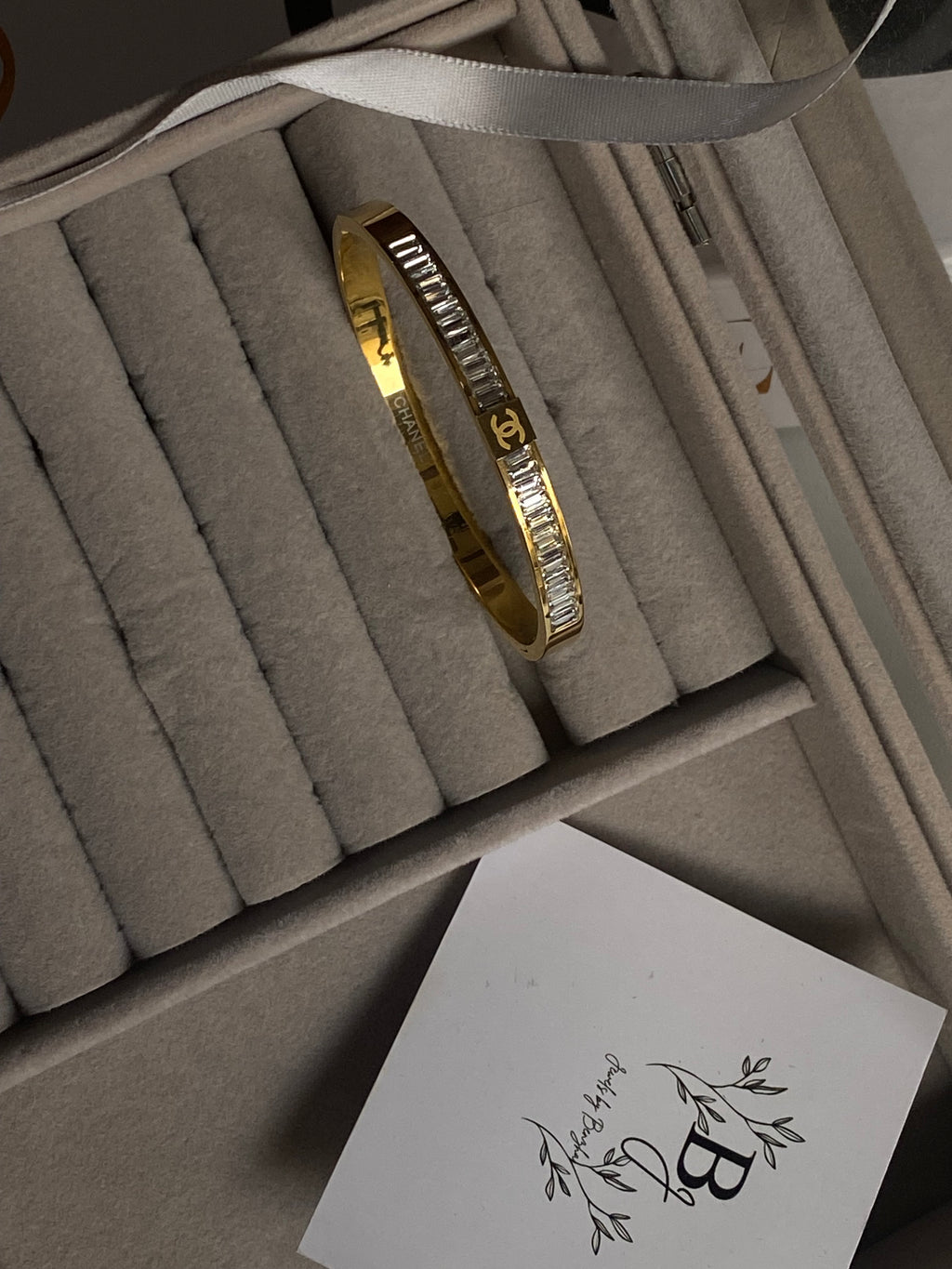 Chanel handcuff with crystals