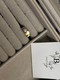 White heart ring