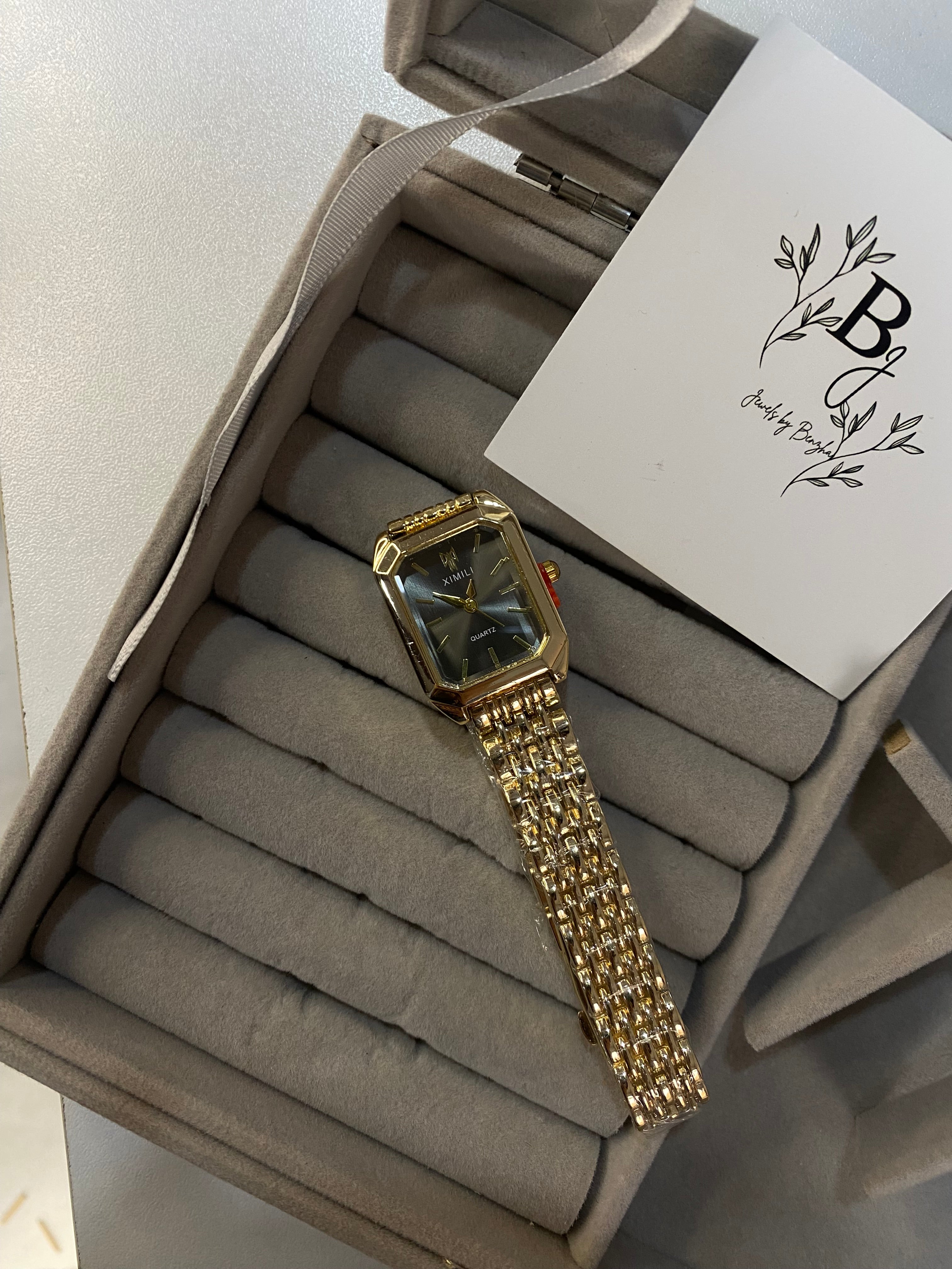 Golden Ximli Watch Black Dial
