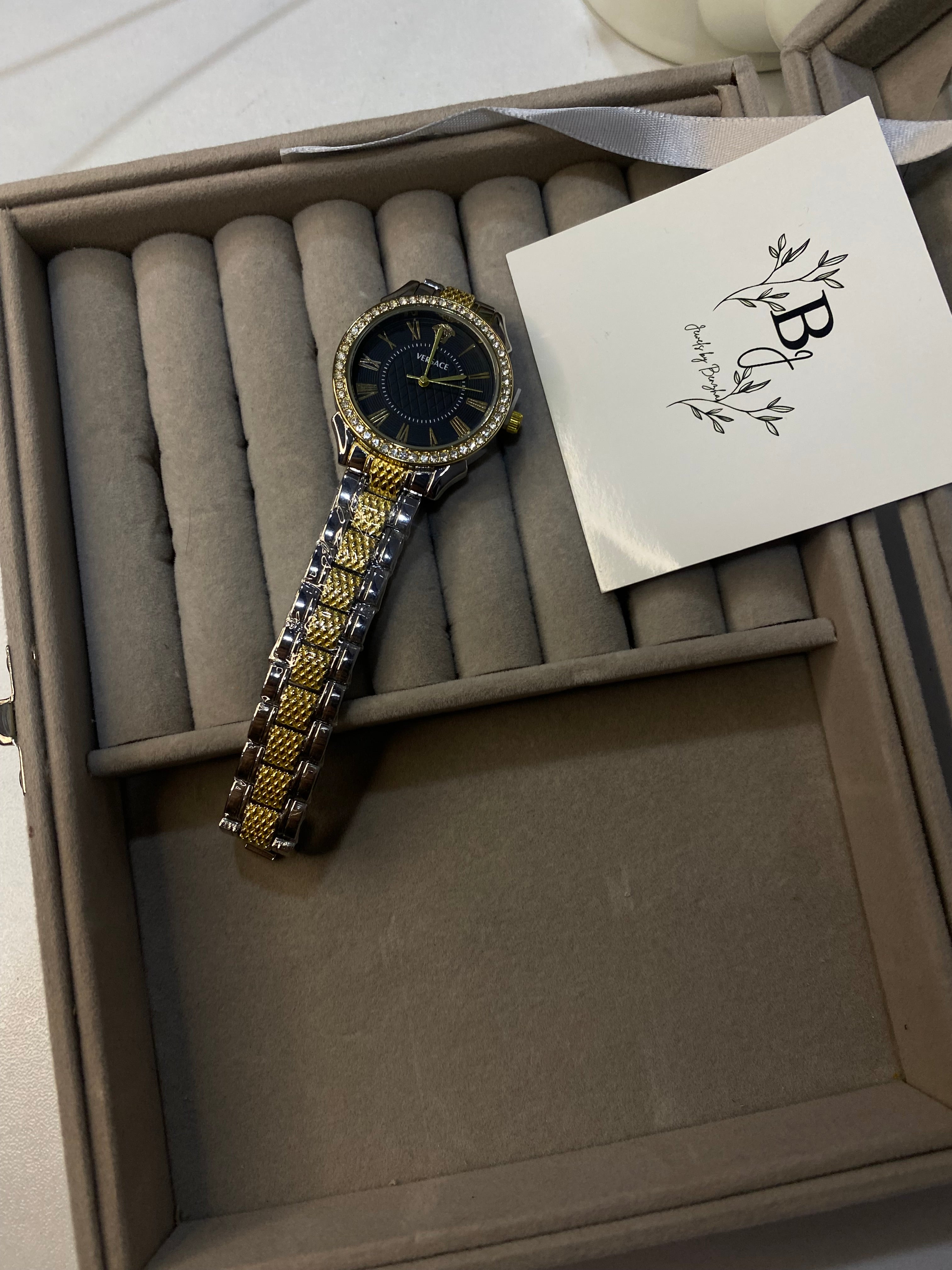 Versace Black Dial Watch
