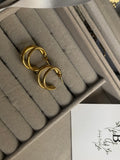 Triple layered earrings