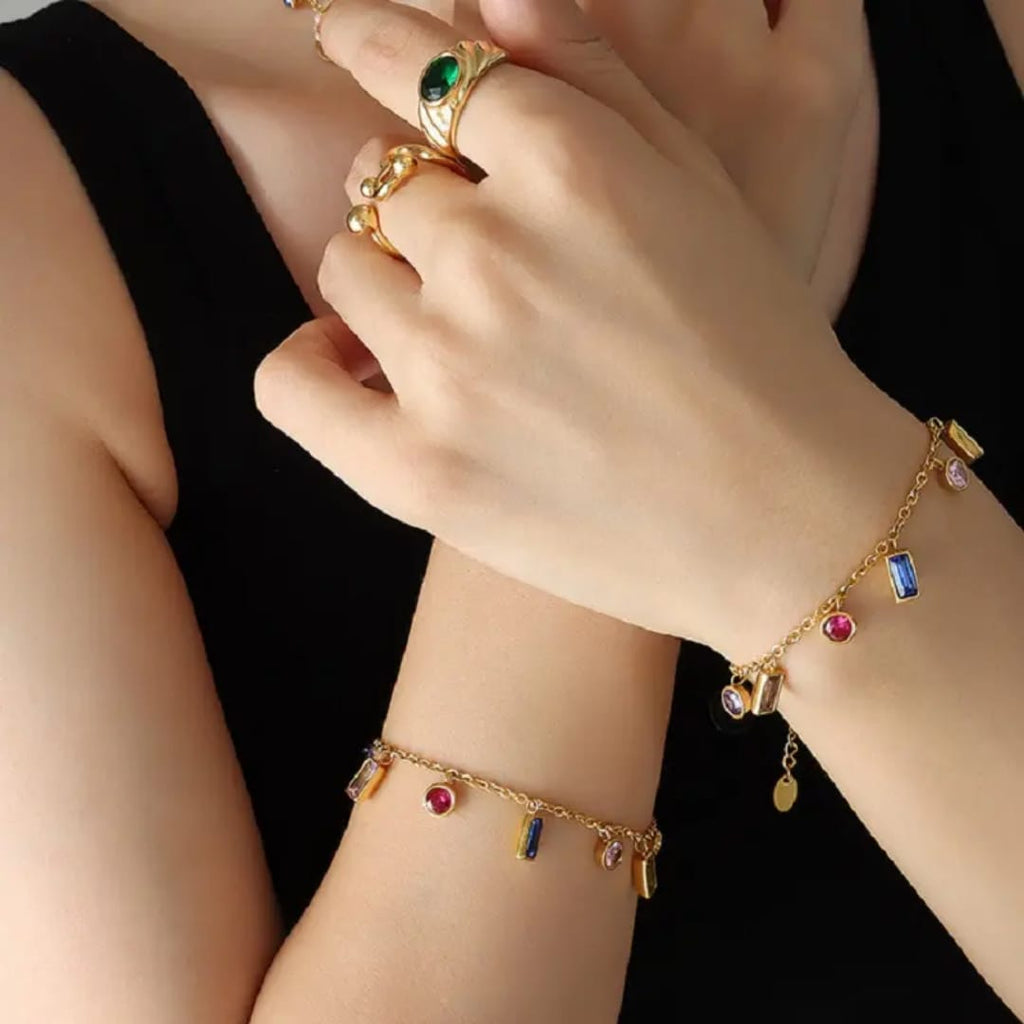 Crystal zirconia bracelet