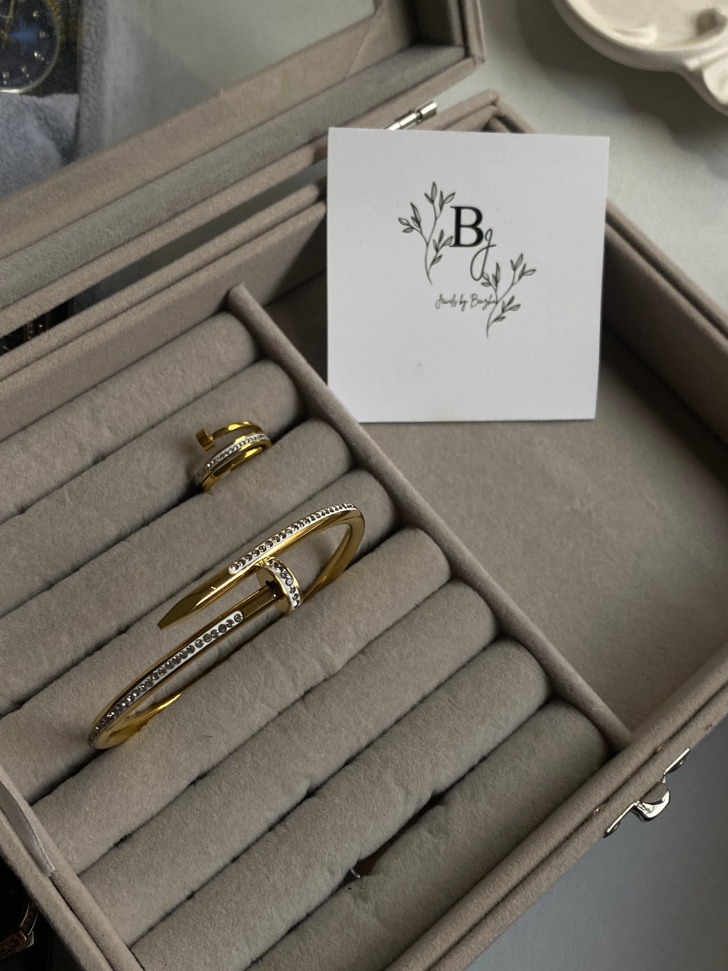 Cartiers nail cuff and ring set