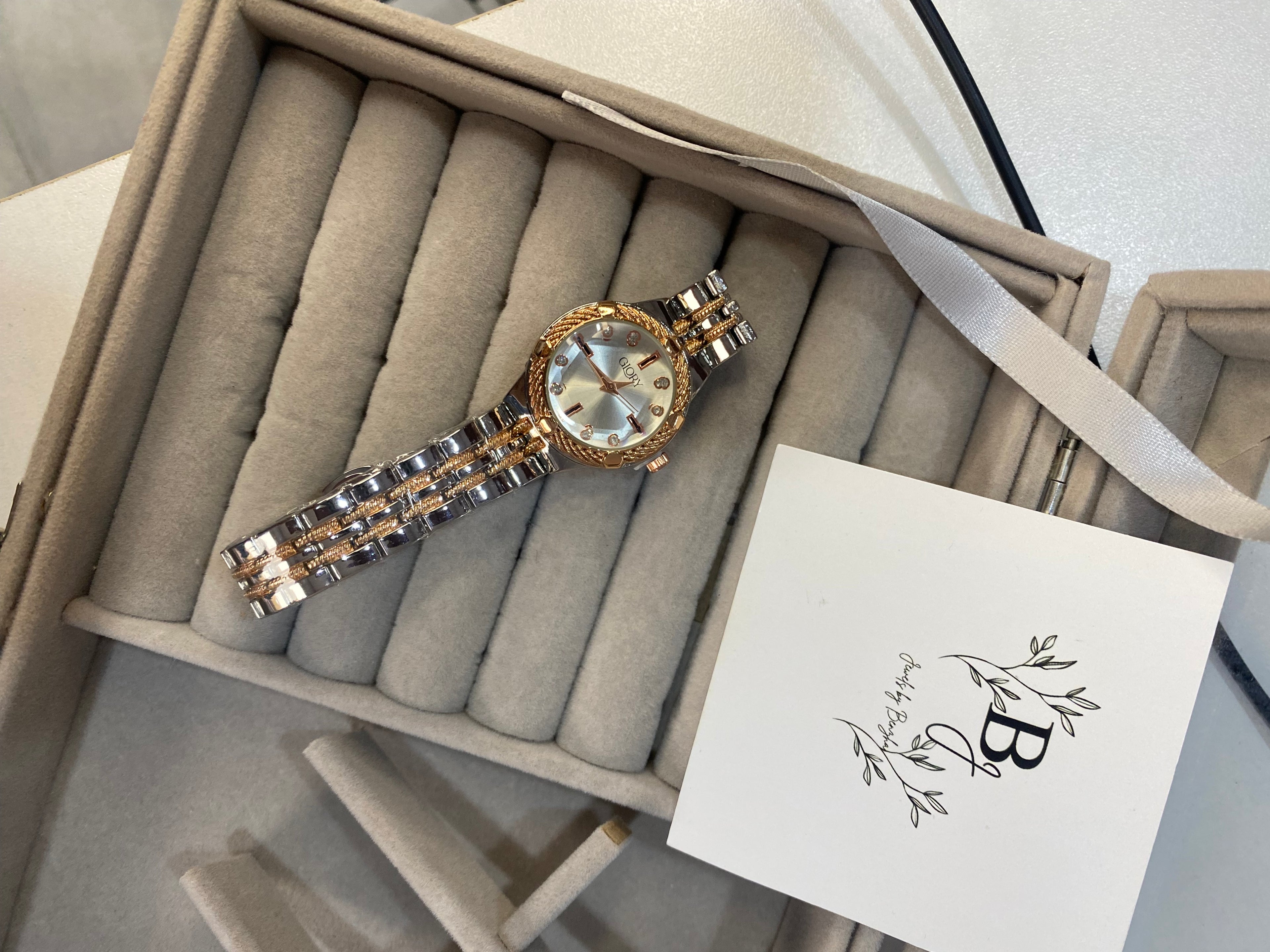Glory Silver Copper Watch