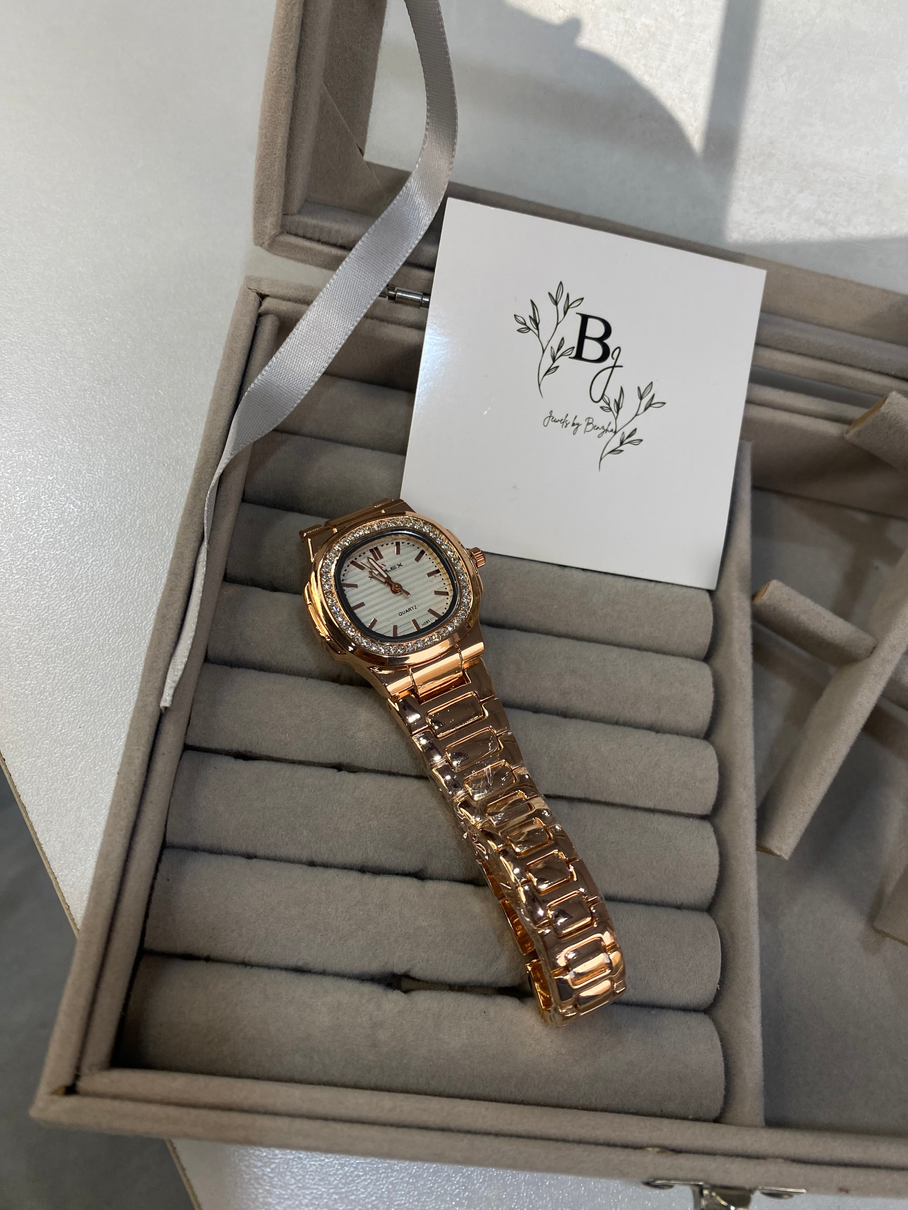 Copper With White Dial Watch