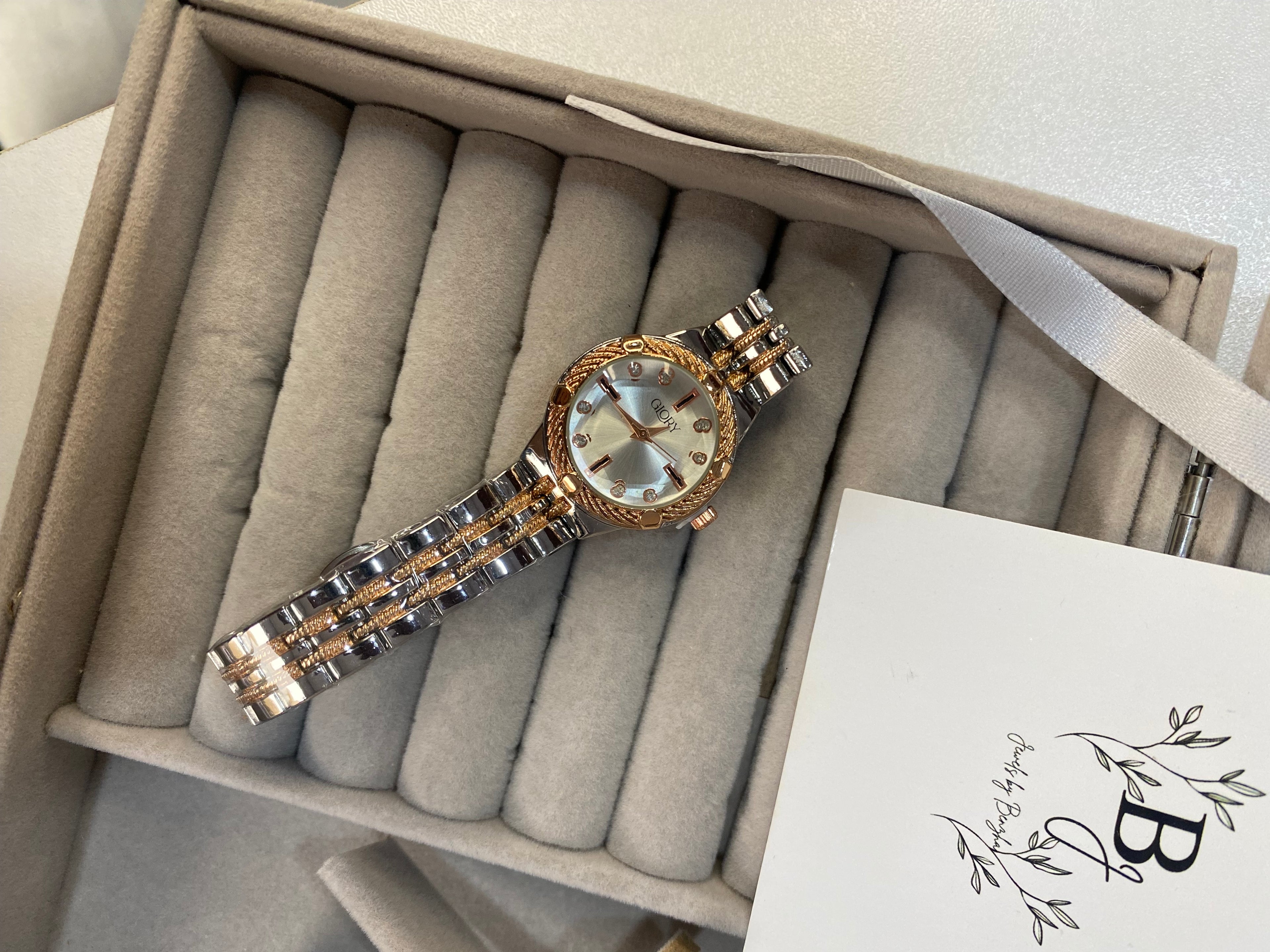 Glory Silver Copper Watch