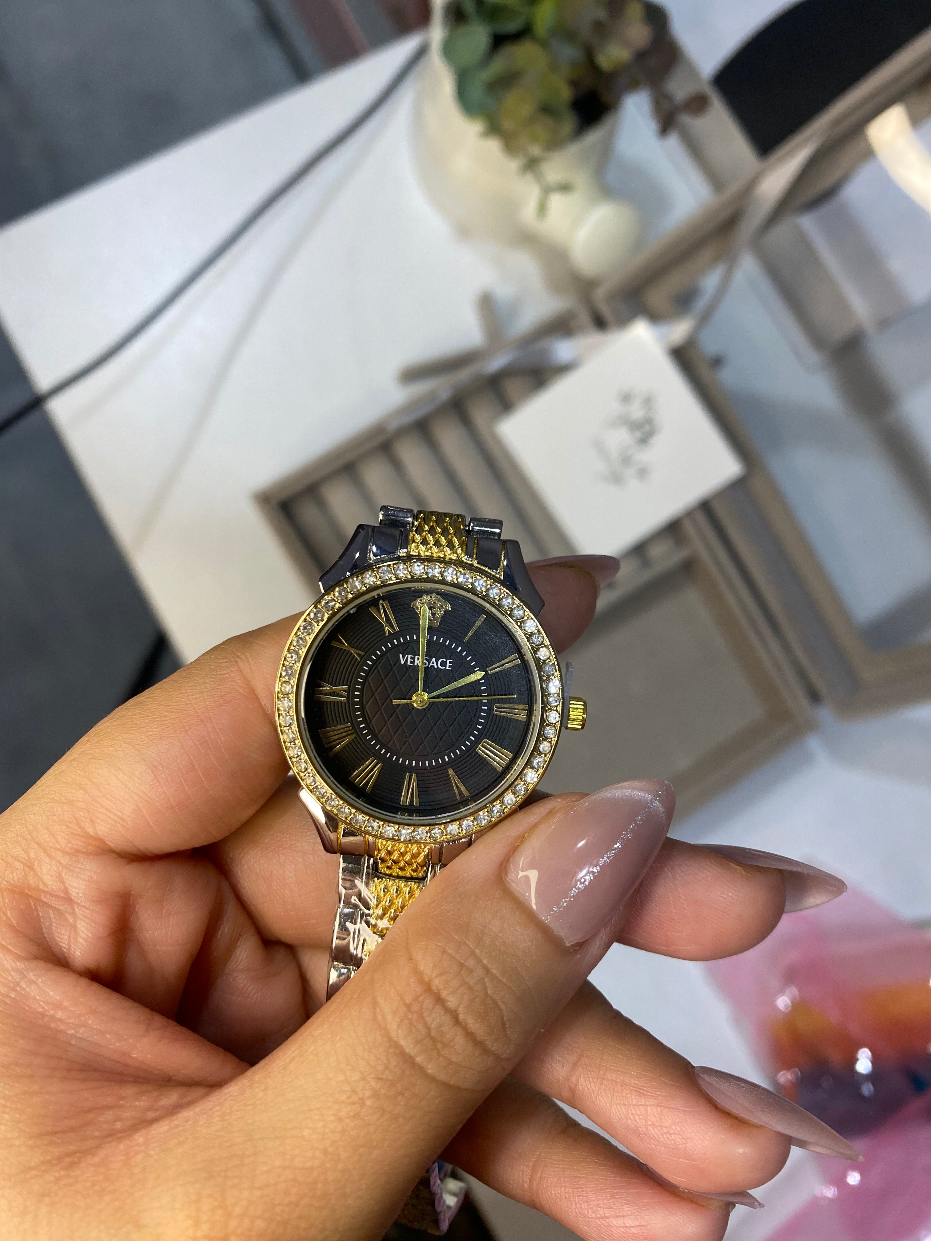 Versace Black Dial Watch