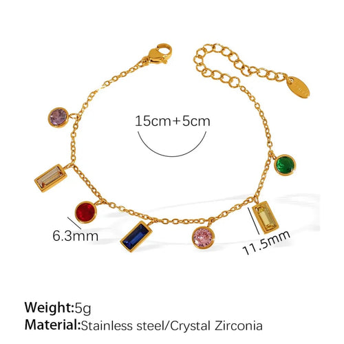 Crystal zirconia bracelet