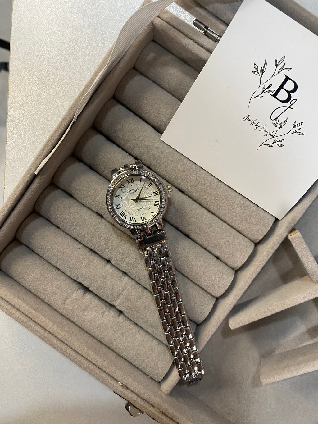 Glory Silver Watch Roman numbers