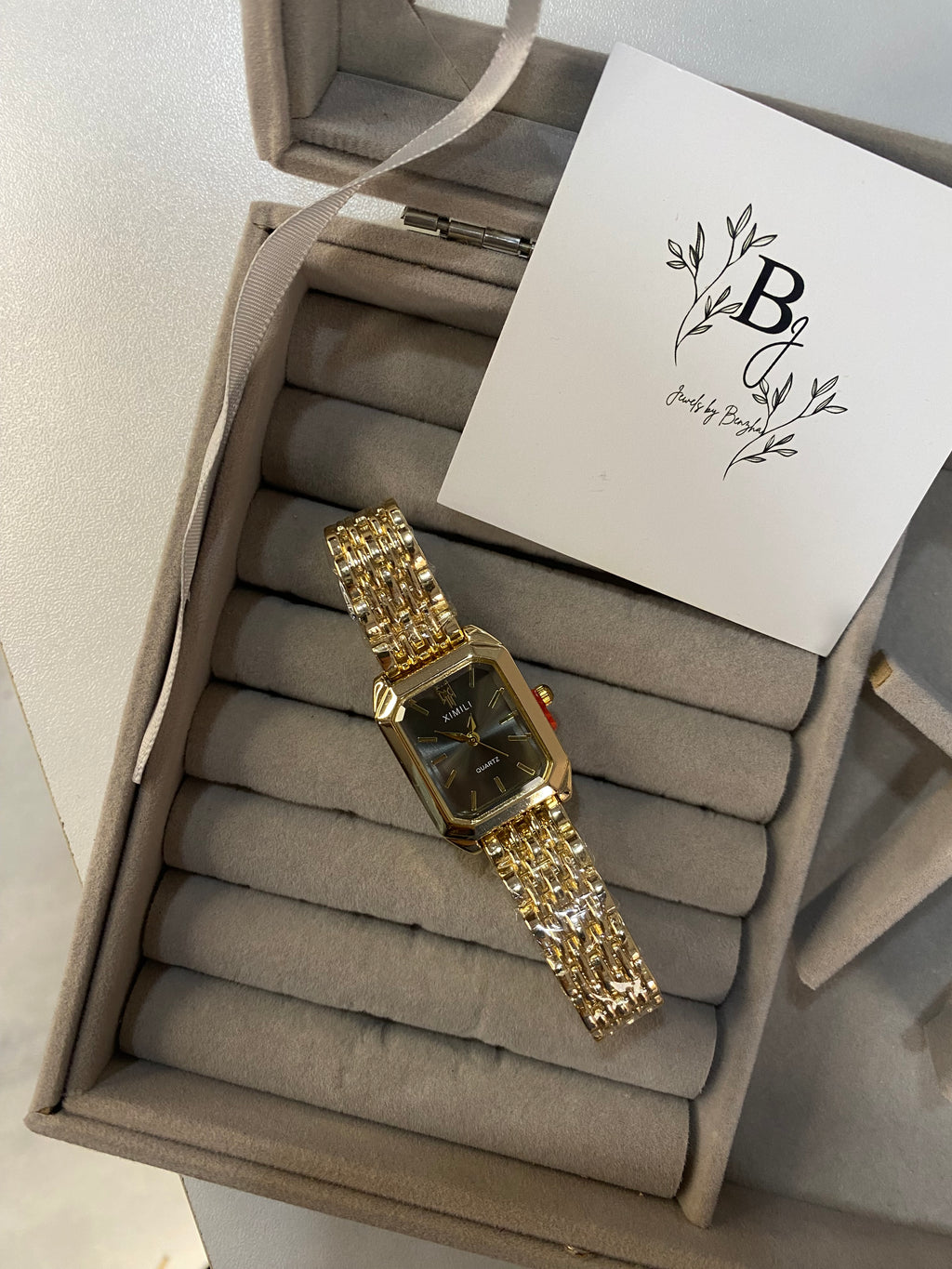 Golden Ximli Watch Black Dial
