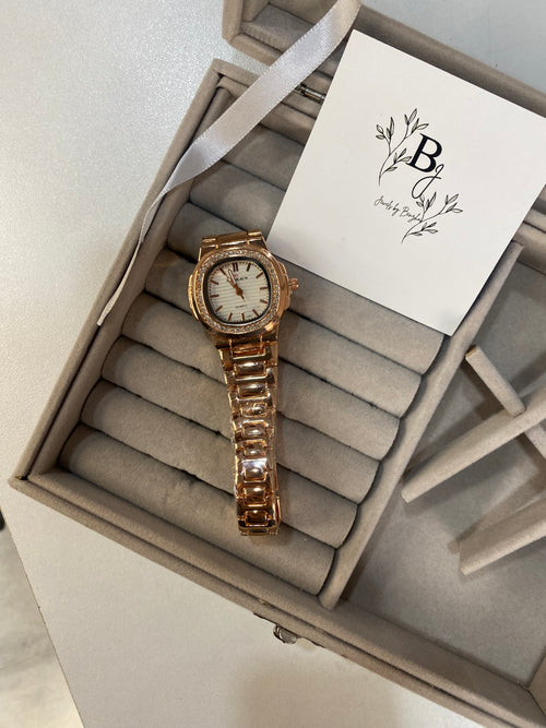 Copper With White Dial Watch
