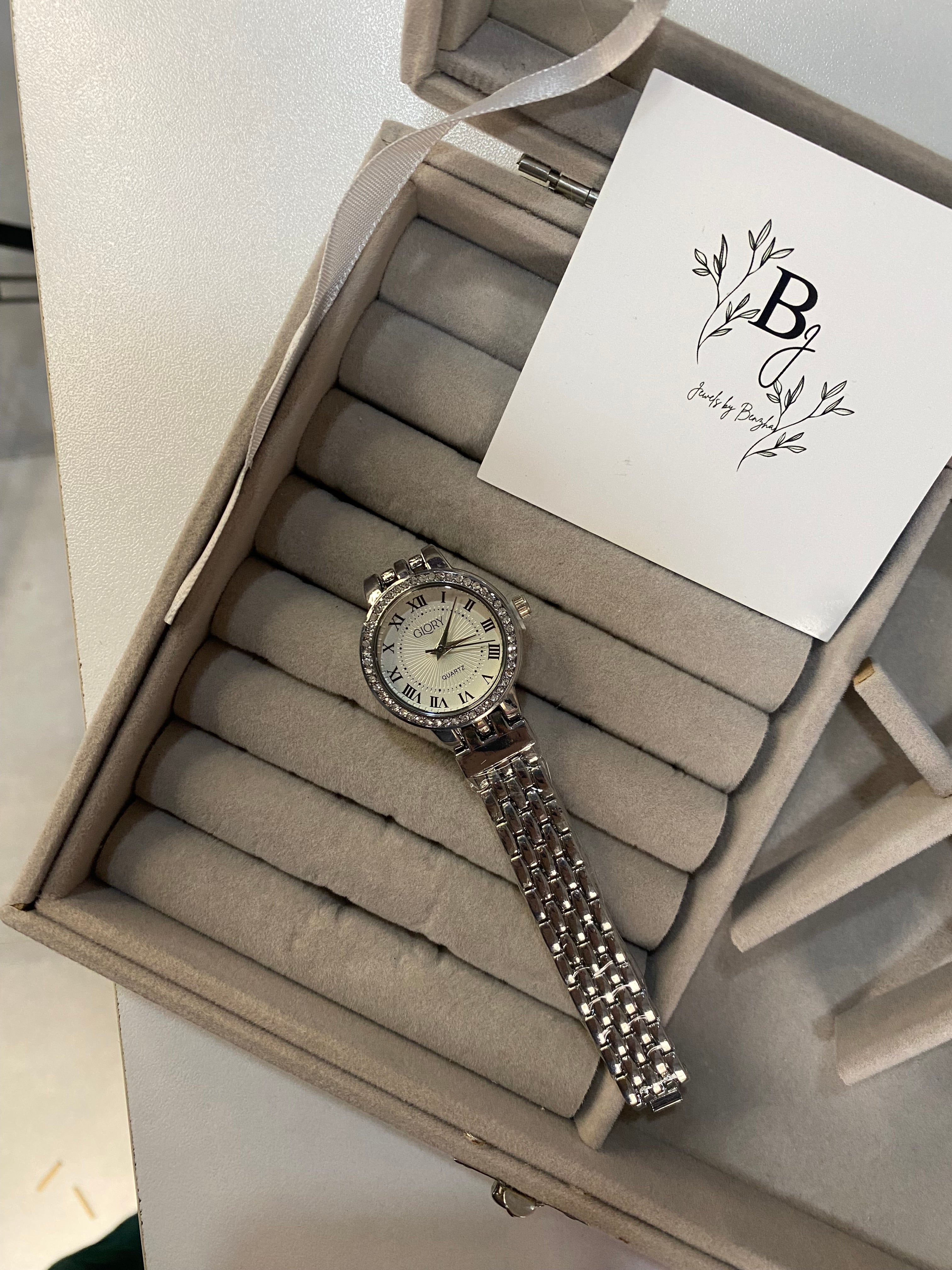 Glory Silver Watch Roman numbers