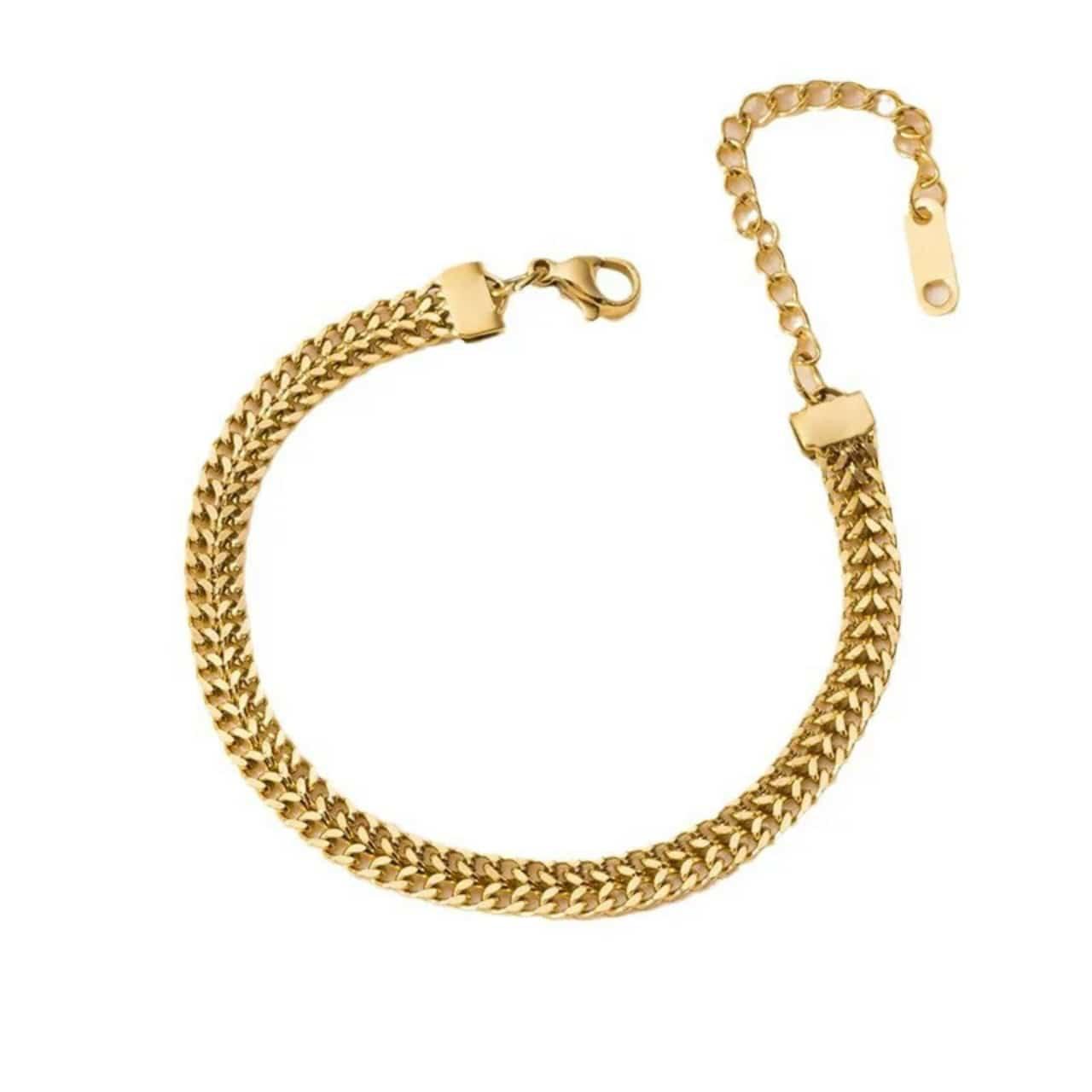 Golden chain bracelet